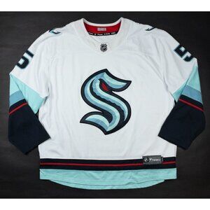 Seattle Kraken Hockey Jersey Men's 2XL Fanatics Breakaway Giordano #5 White Away